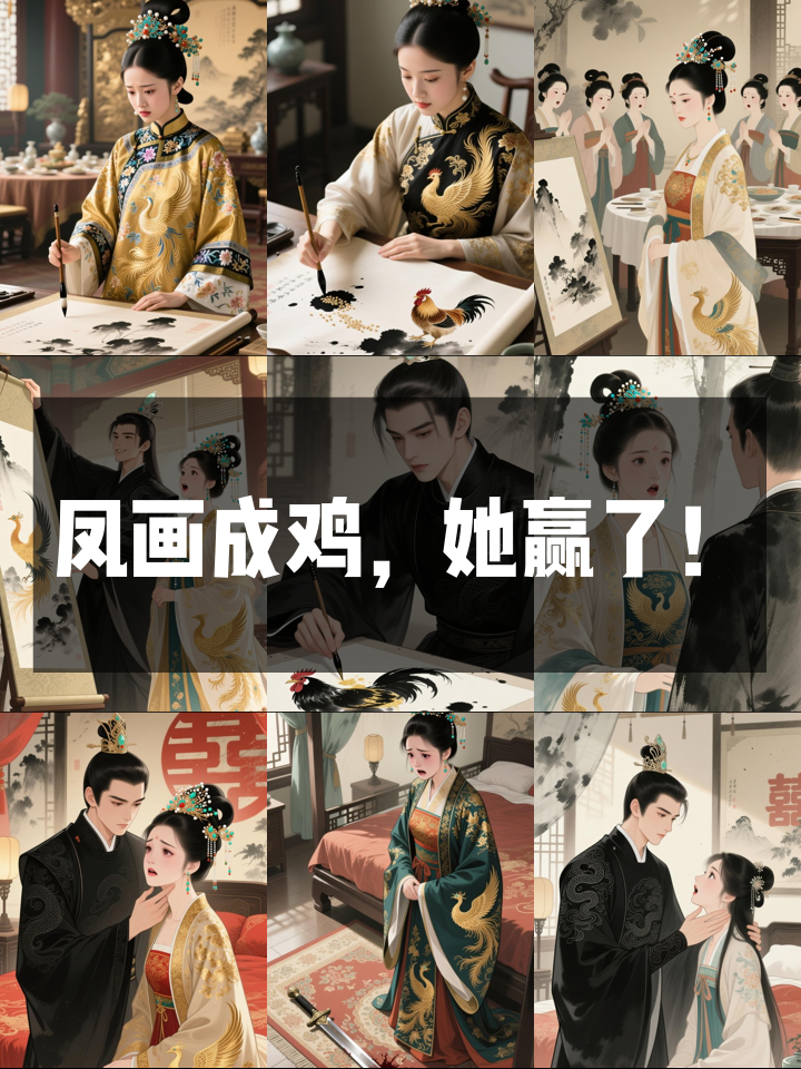 她把凤穿牡丹画成小鸡啄米，竟被九皇子当众求娶
