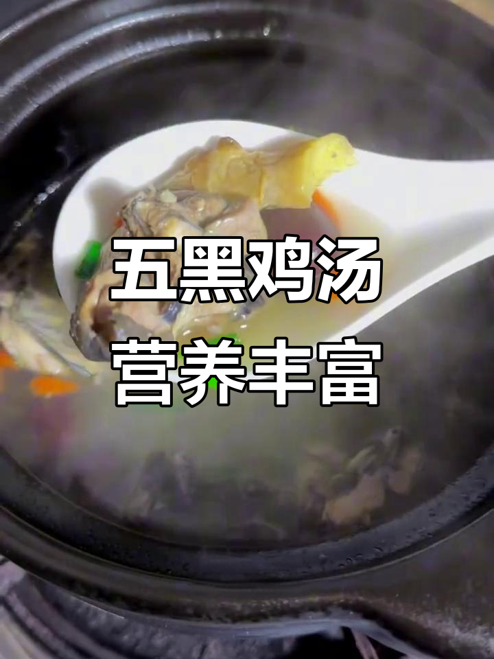 补气益血五黑鸡汤,做法简单又美味