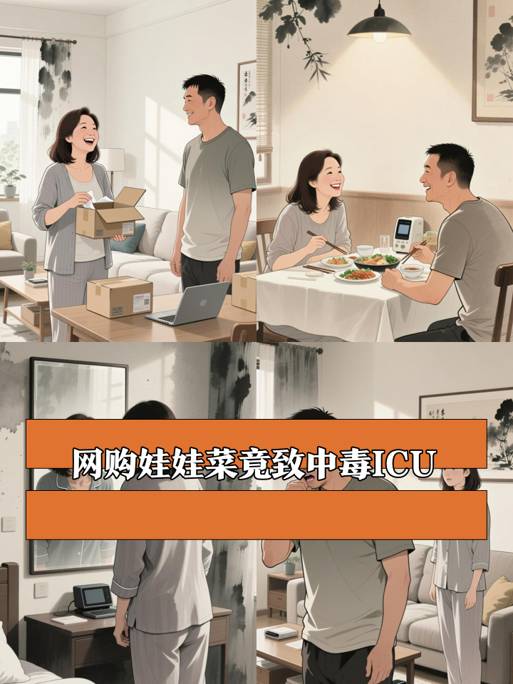 夫妻吃了网购有毒的娃娃菜，双双住进ICU