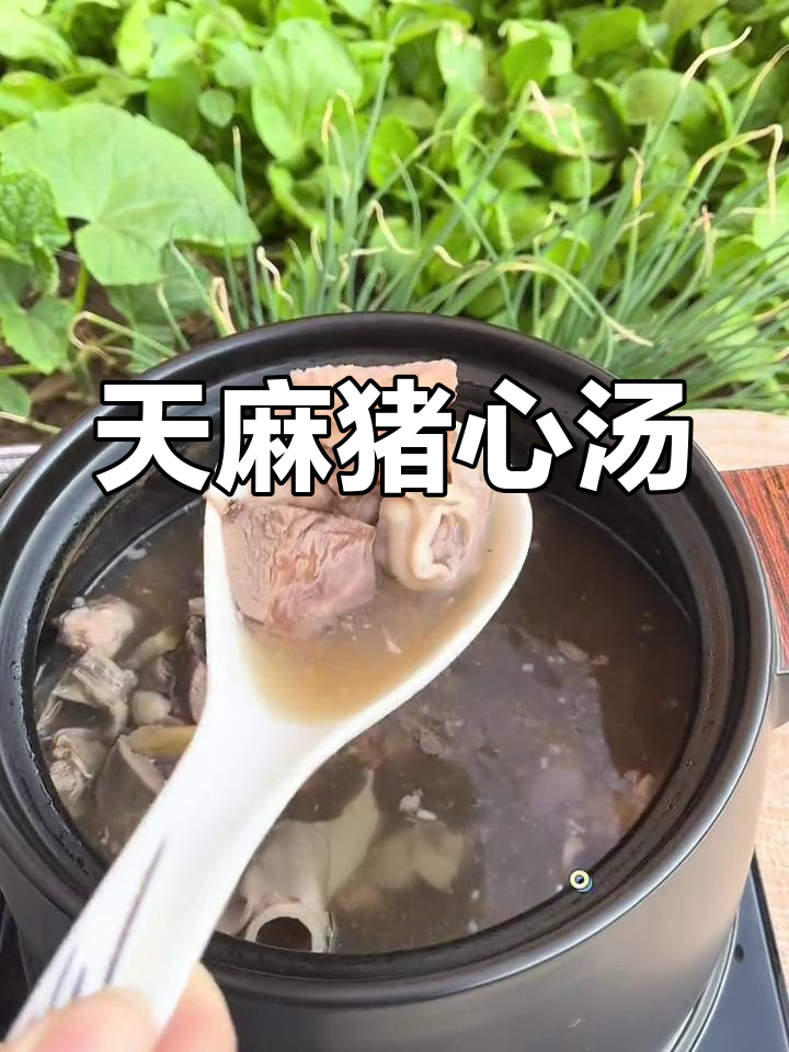 天麻炖猪心与西洋参的搭配