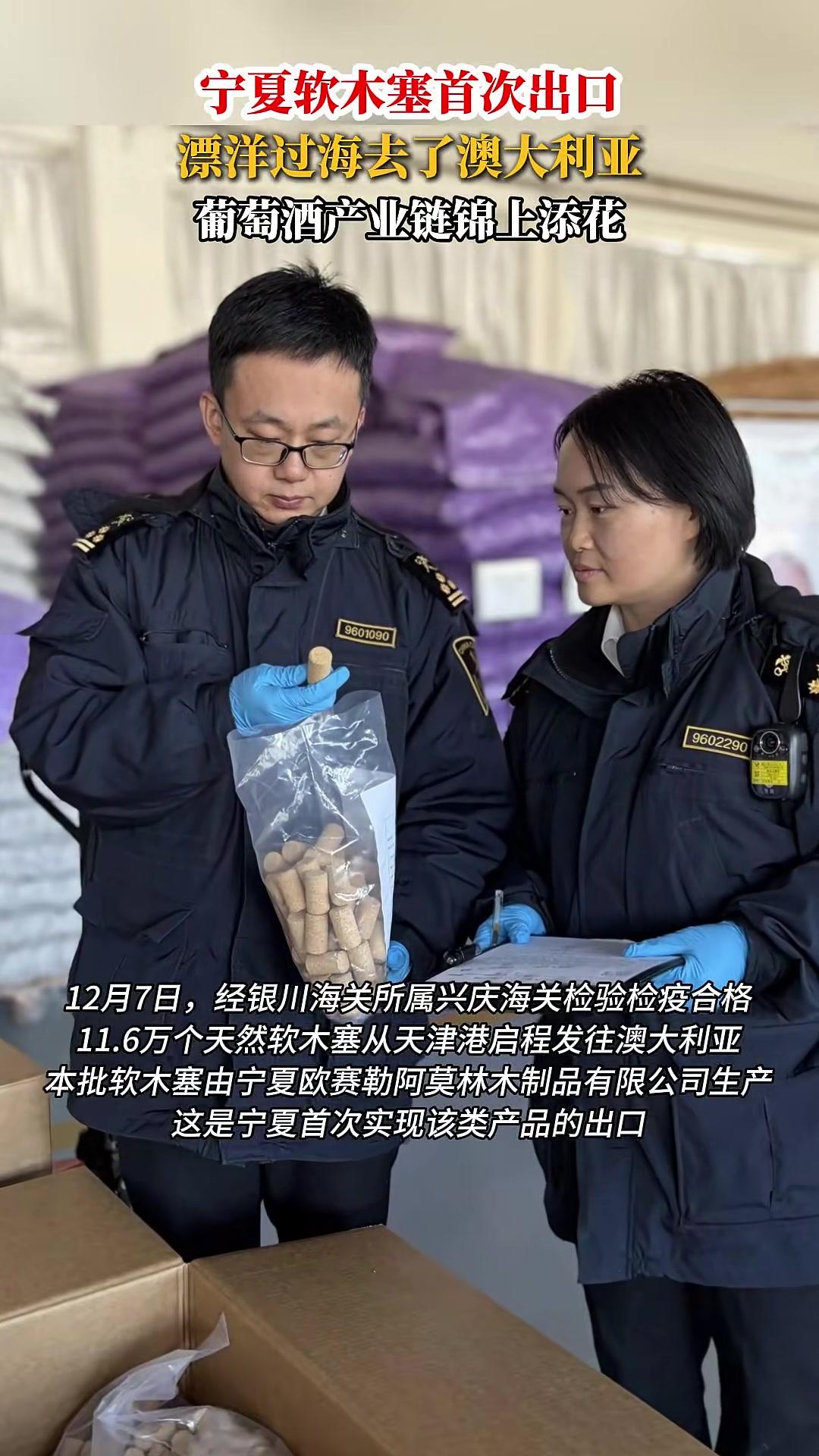 宁夏软木塞首次出口,漂洋过海去了澳大利亚,葡萄酒产业链锦上添花 宁夏