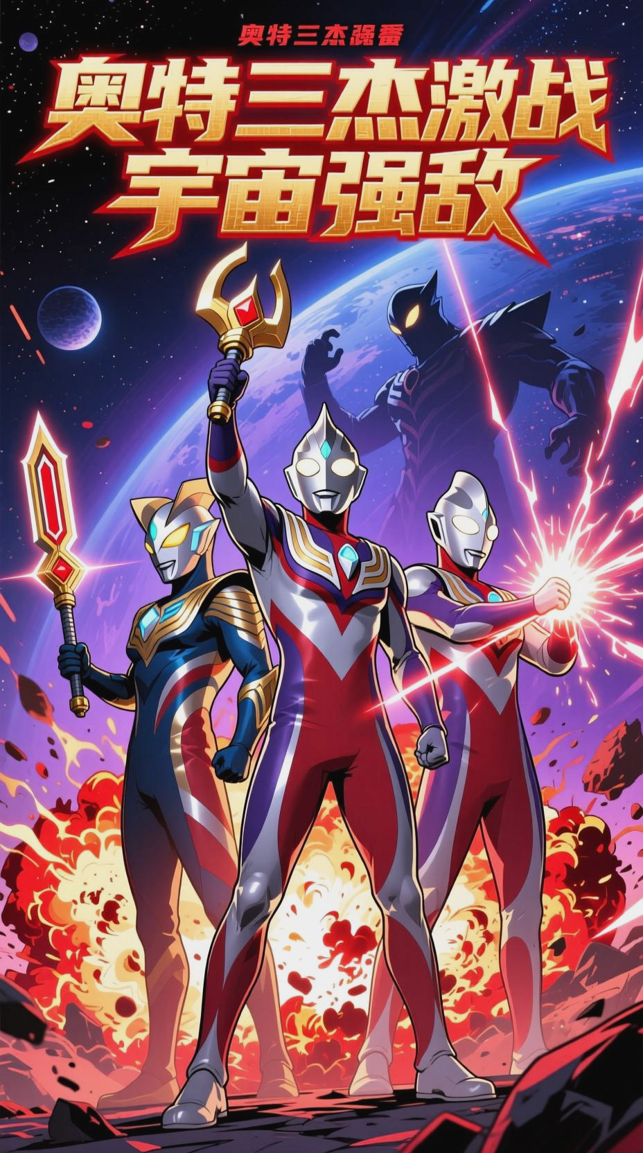 赛罗赛文迪迦激战创世歼灭体