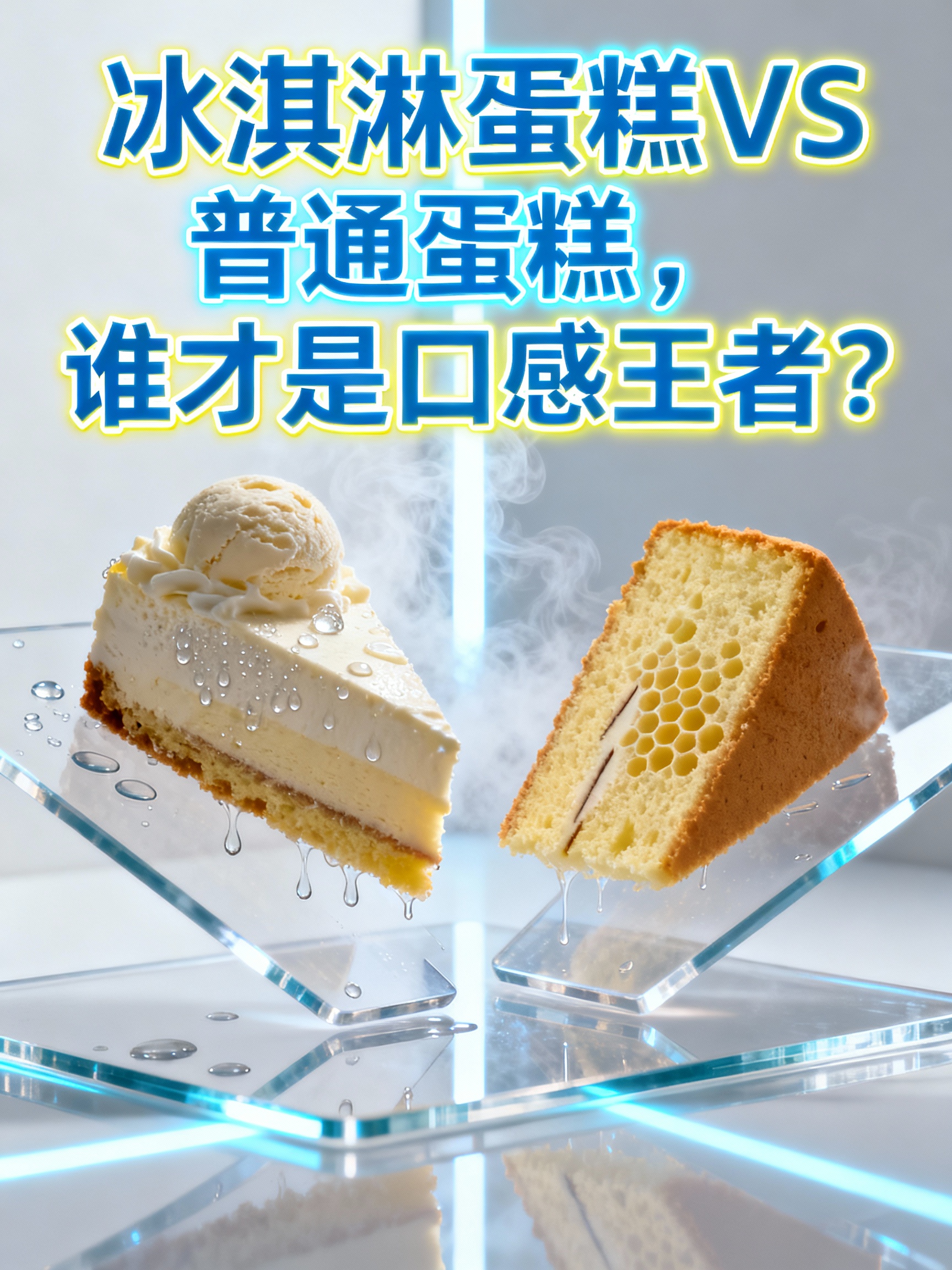 冰淇淋蛋糕VS普通蛋糕,谁才是口感王者?