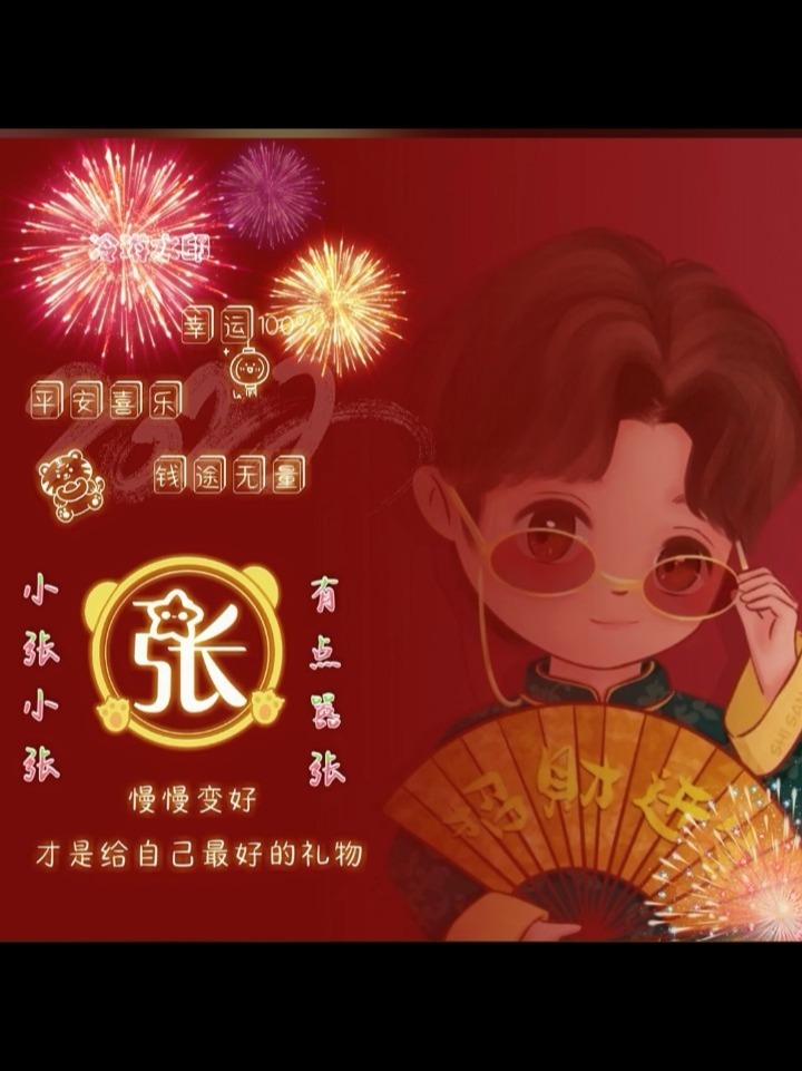 姓氏张的新年头像。你get到了吗?