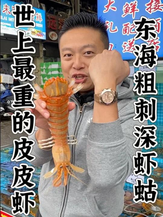 2000块钱一只皮皮虾,来自东海的粗刺深虾蛄。每年能活着带上岸的数量非常稀少,做个椒盐避风