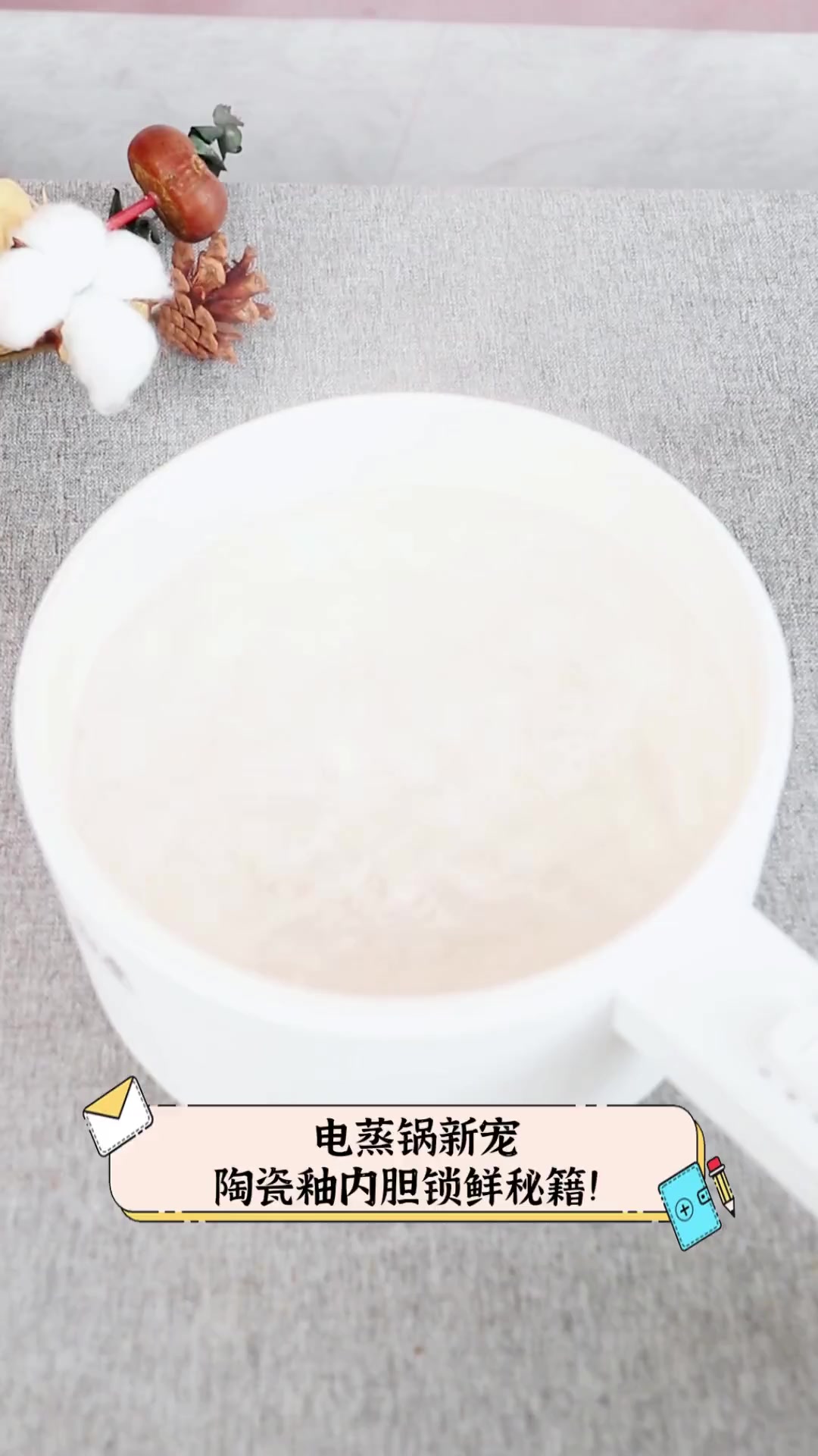 电蒸锅新宠,陶瓷釉内胆锁鲜秘籍!