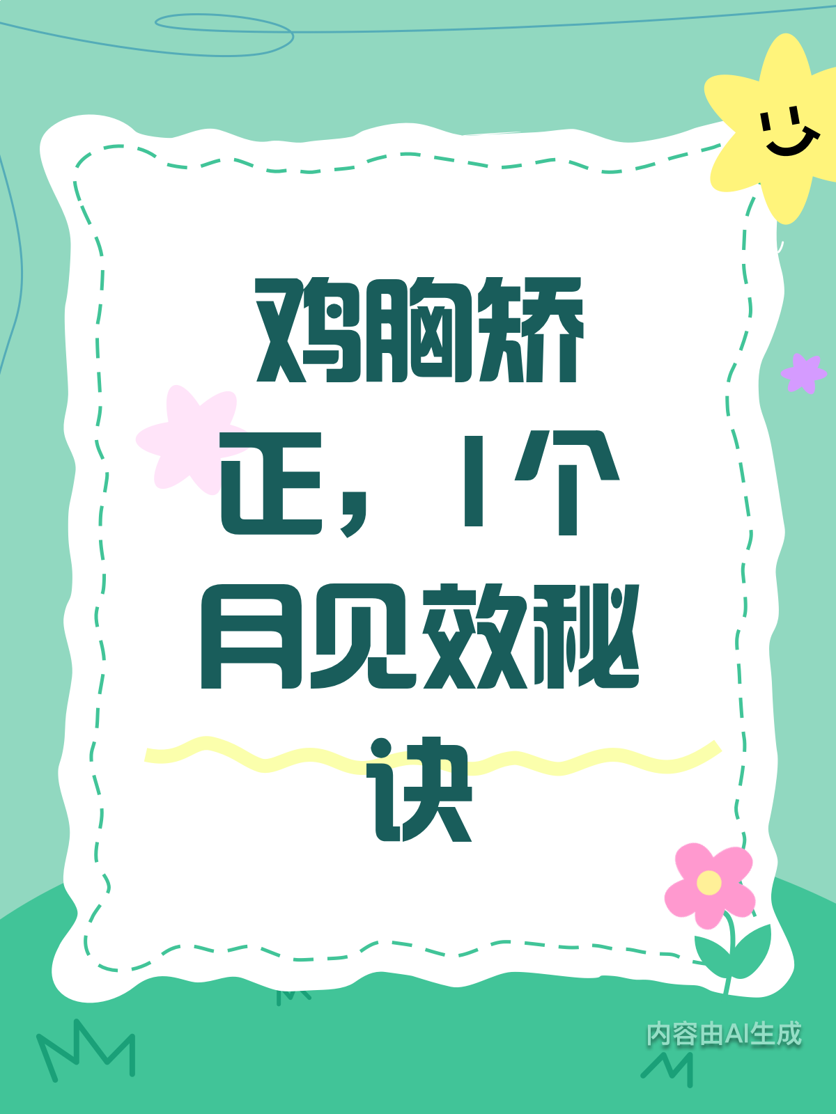 鸡胸矫正攻略1个月看到明显变化!