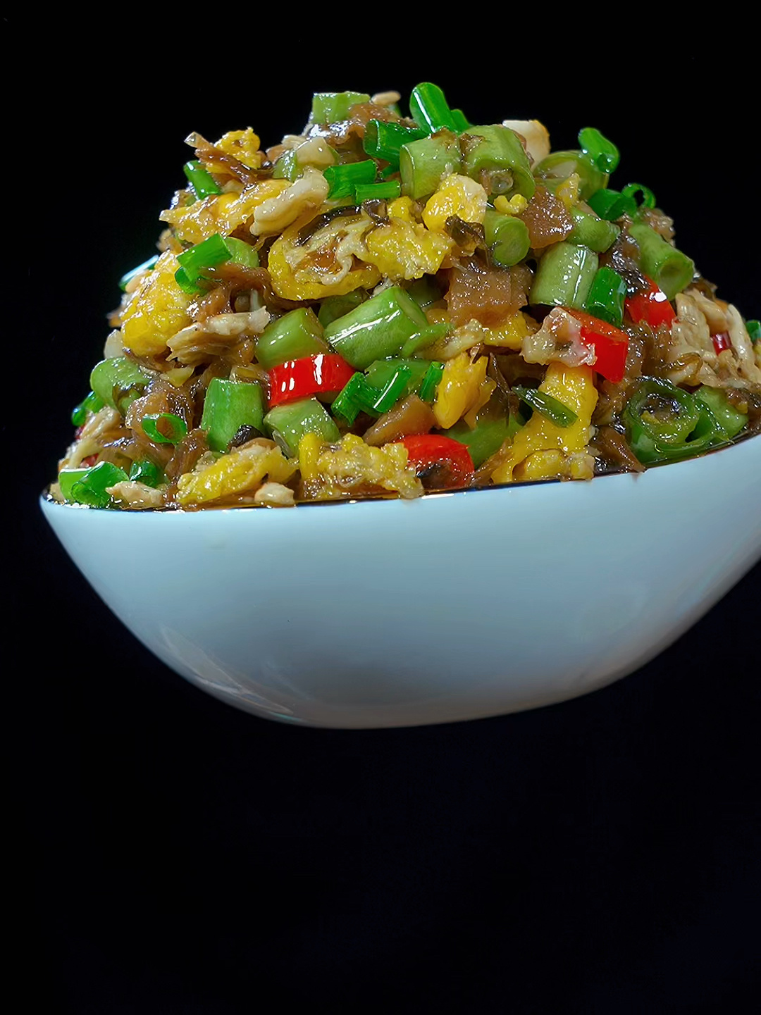 豇豆炒鸡蛋