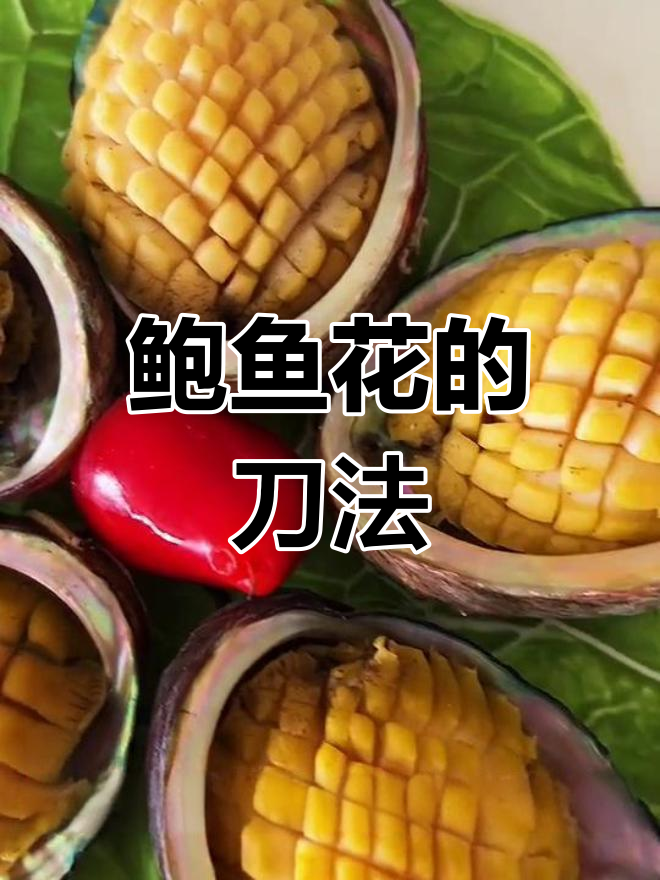 鲍鱼切花技巧大揭秘