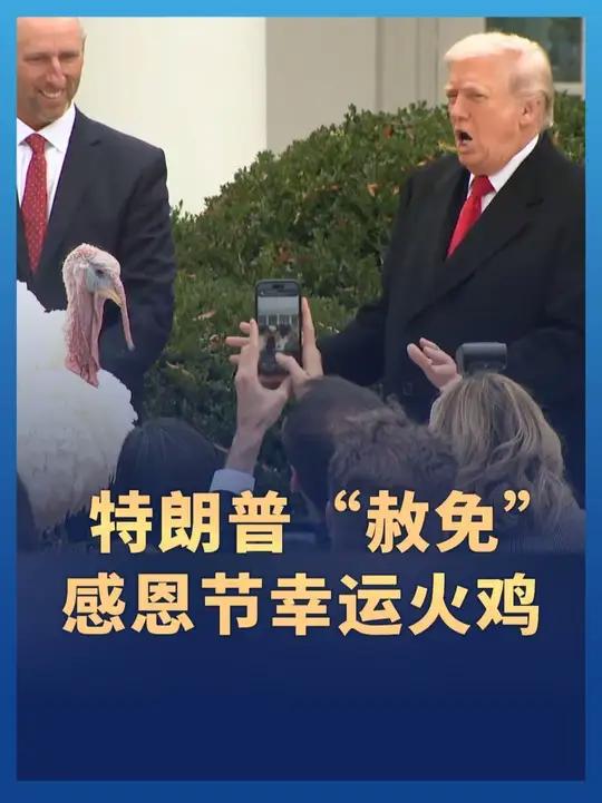 特朗普“赦免”2025年感恩节幸运火鸡