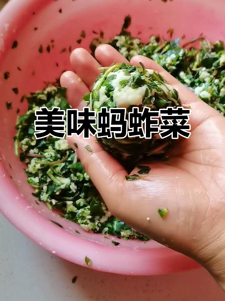 蚂蚱菜窝窝头，蒜泥蘸一蘸，味道绝佳！