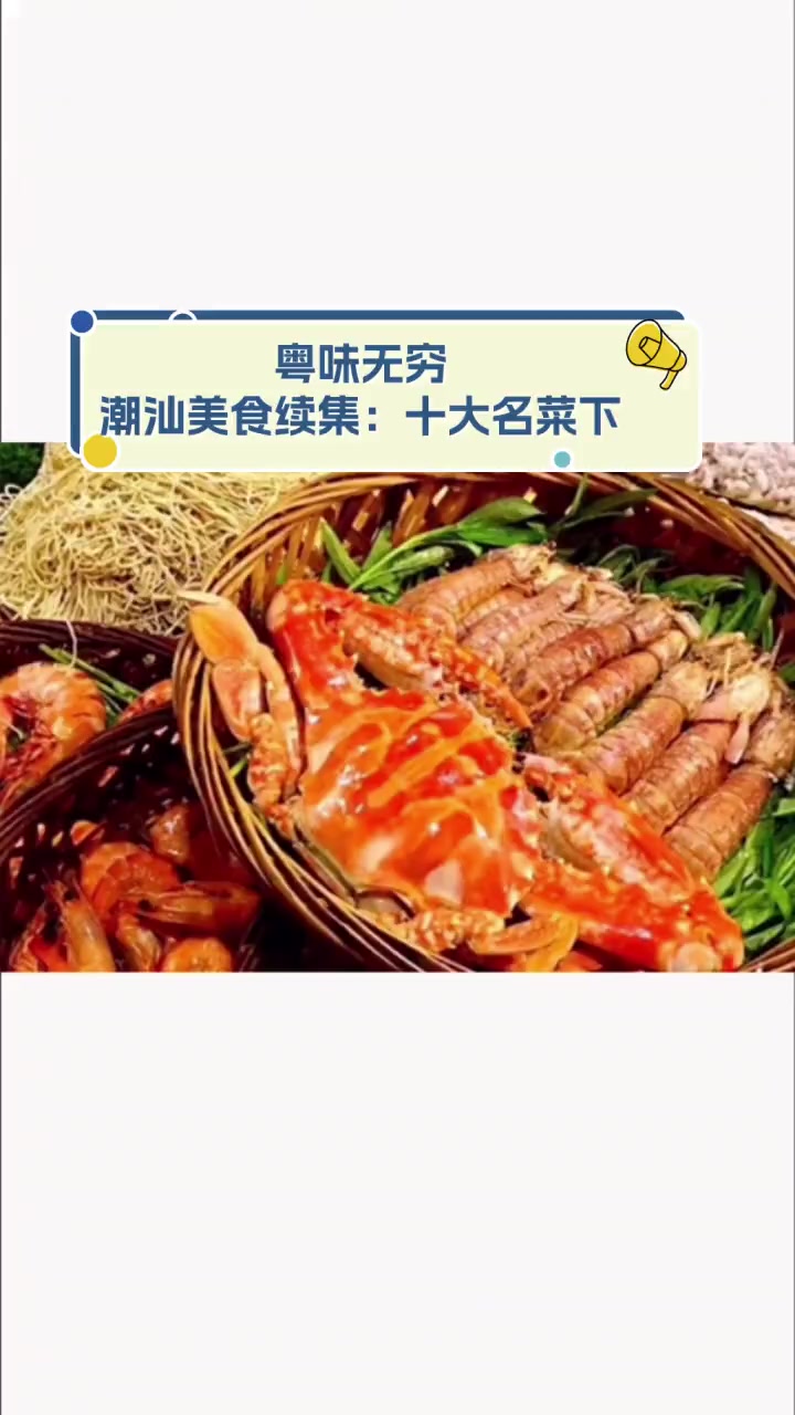 粤味无穷,潮汕美食续集:十大名菜下