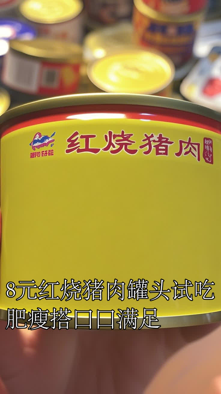8元红烧猪肉罐头试吃肥瘦搭口口满足