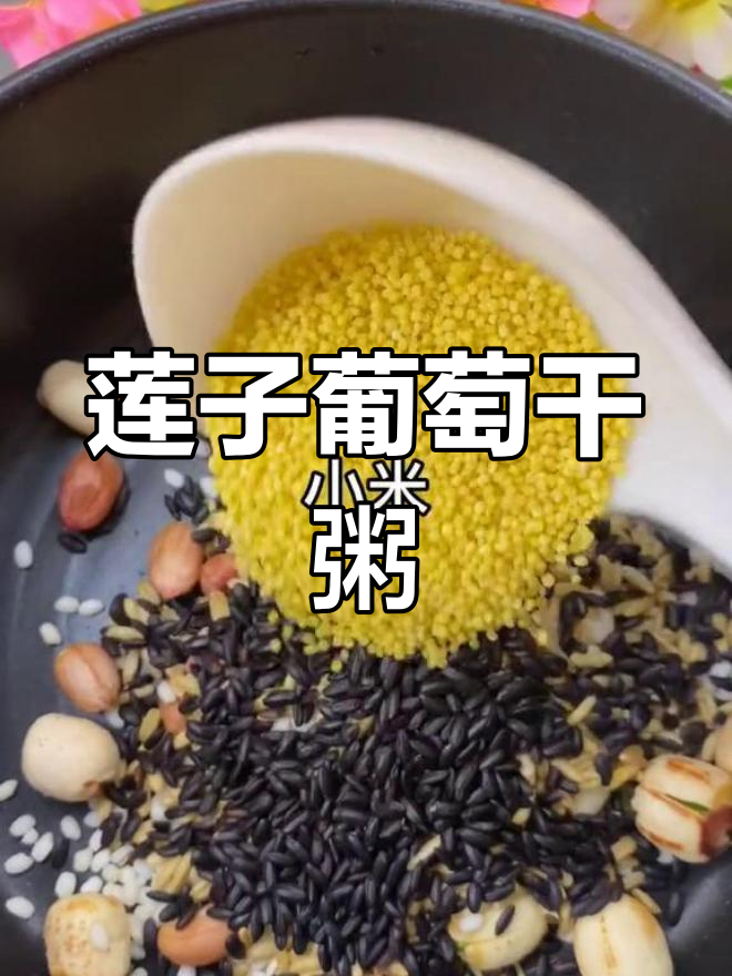葡萄干莲子粥的做法
