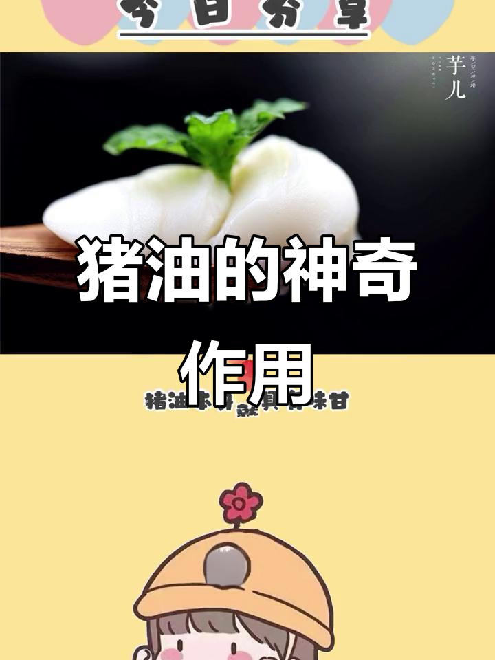 猪油的历史与健康功效,外用内服皆宜