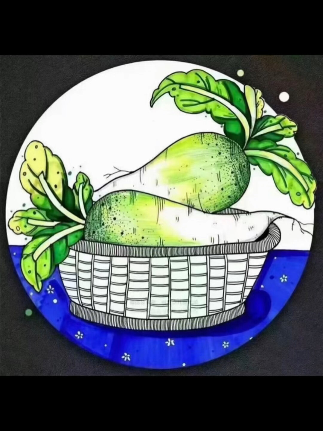 大白萝卜简笔画