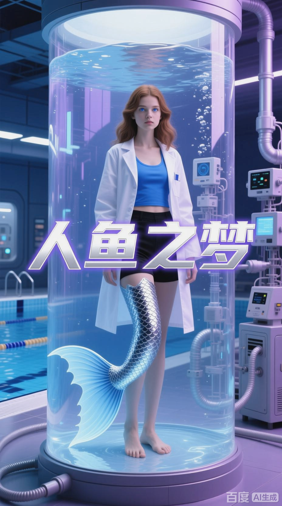 基因改造，女孩变身美人鱼