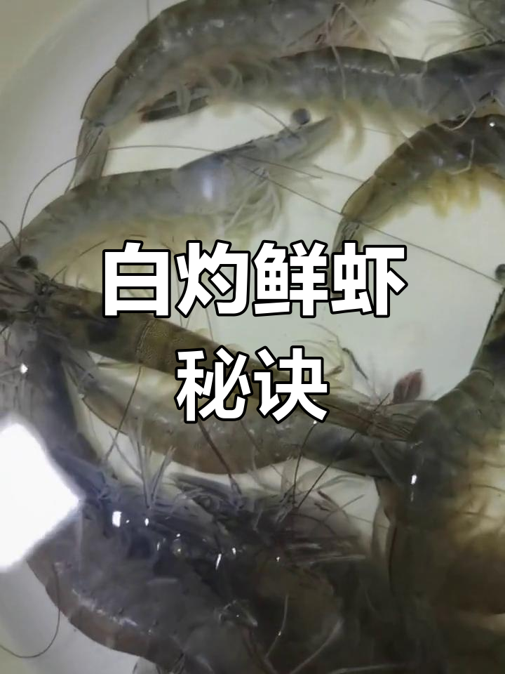 新鲜基围虾,泡洗后开水煮两分钟,简单又美味!