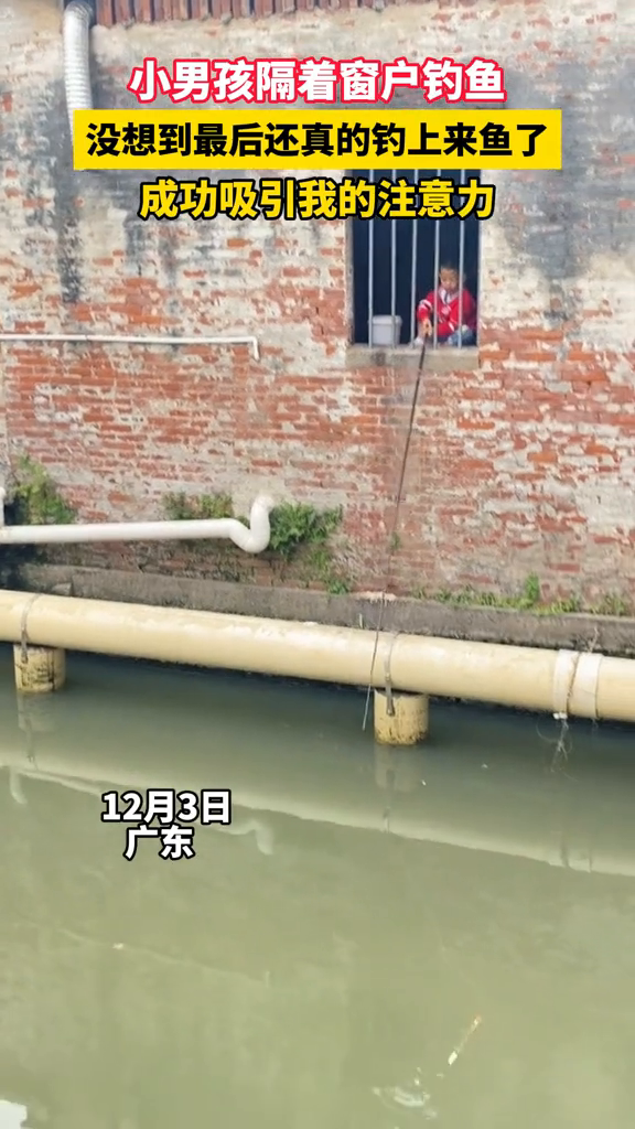小男孩这钓鱼技术厉害了