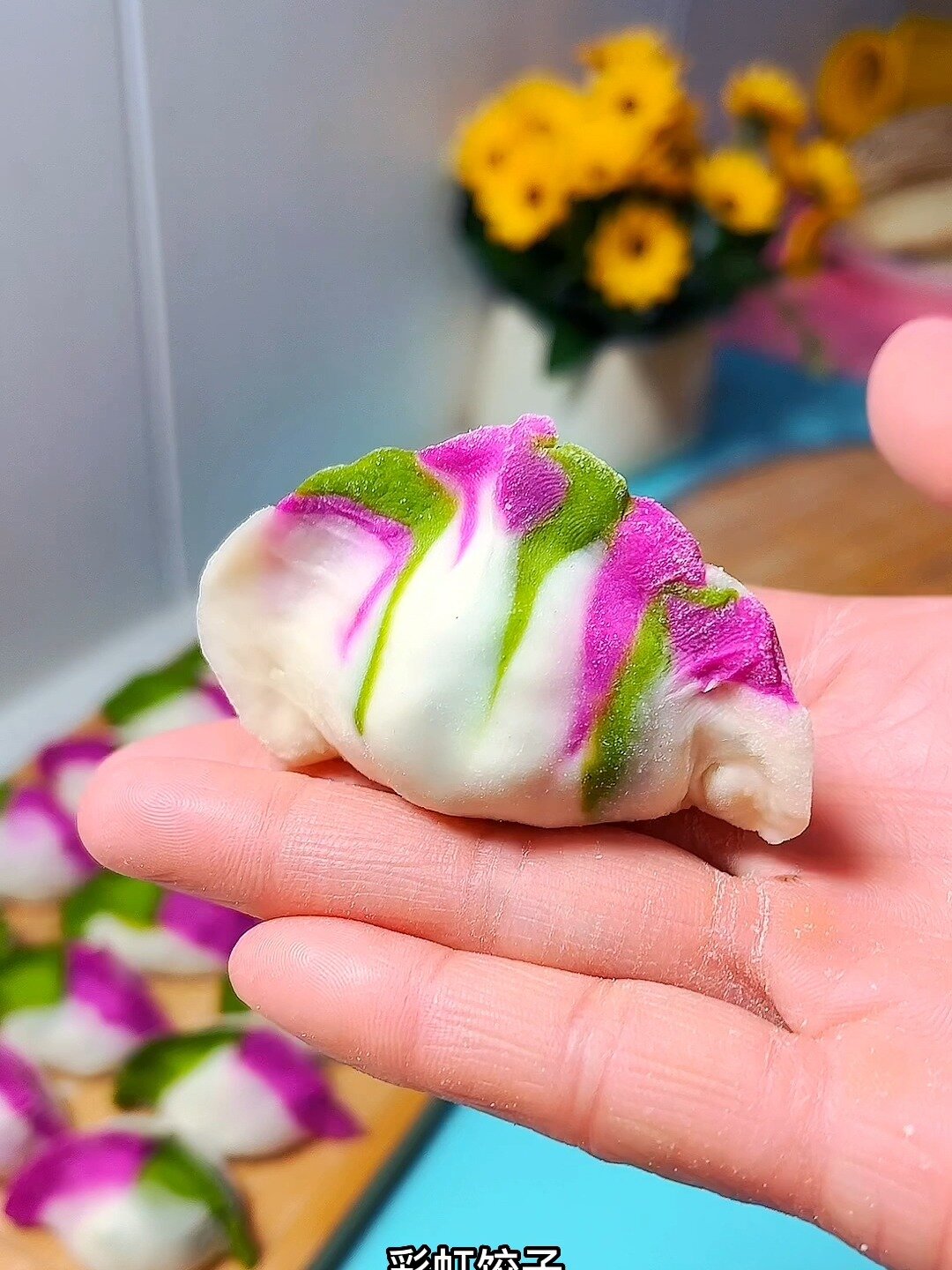 年夜饭,教你4种彩色饺子包法,好看又喜庆