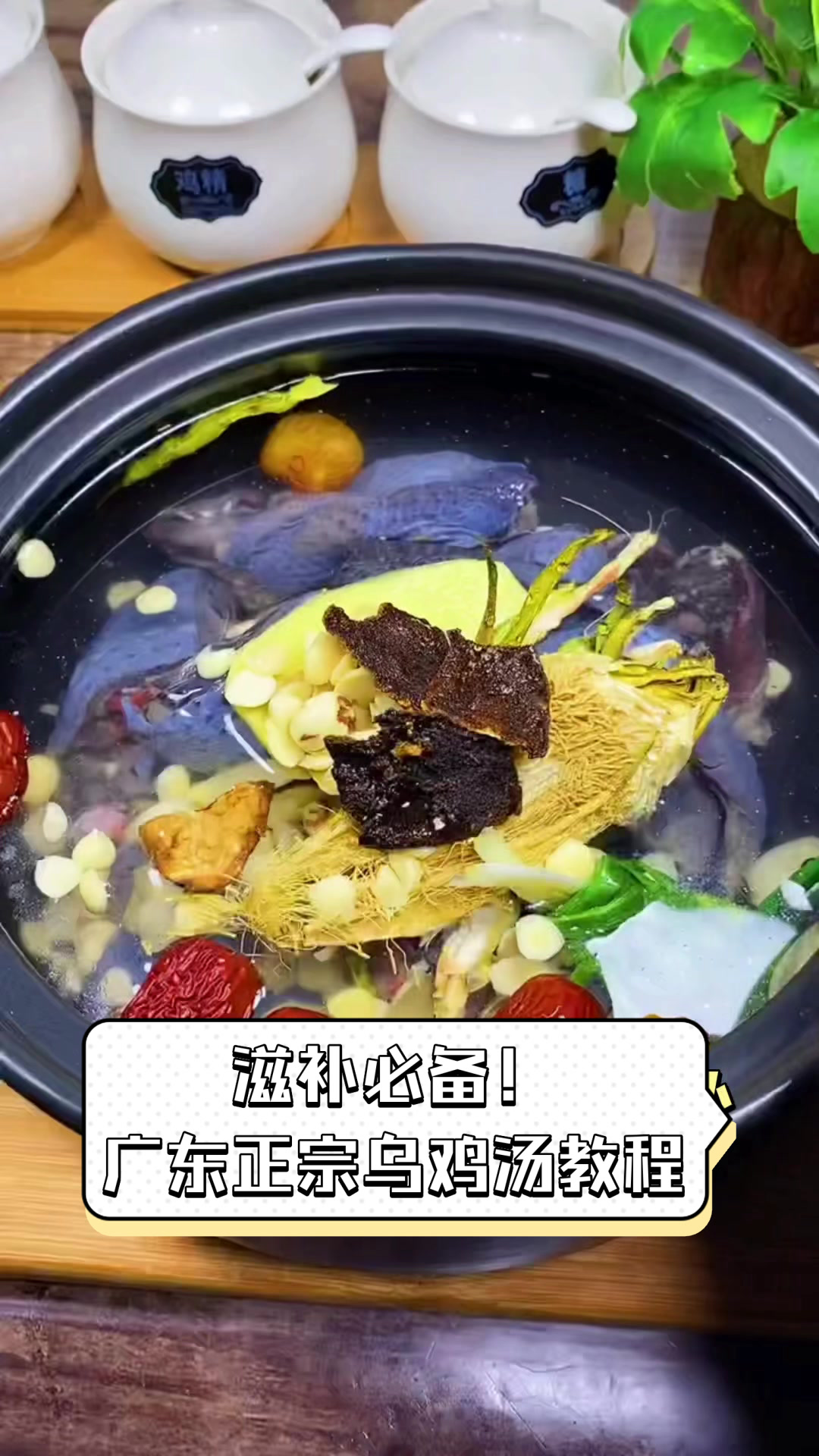 滋补必备！广东正宗乌鸡汤教程