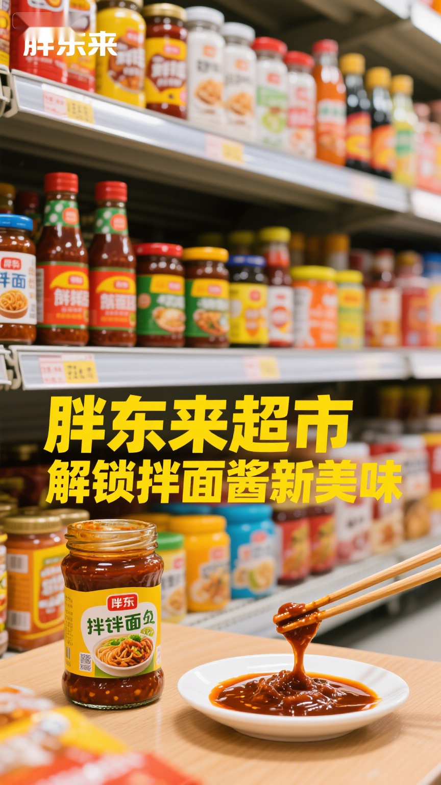 胖东来超市,解锁拌面酱新美味