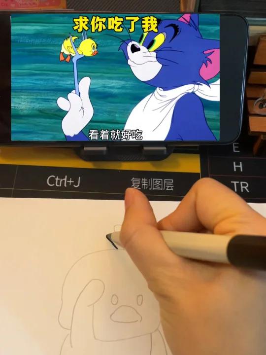 这小鸭子是活腻了吧,来看看小鸭子怎么画
