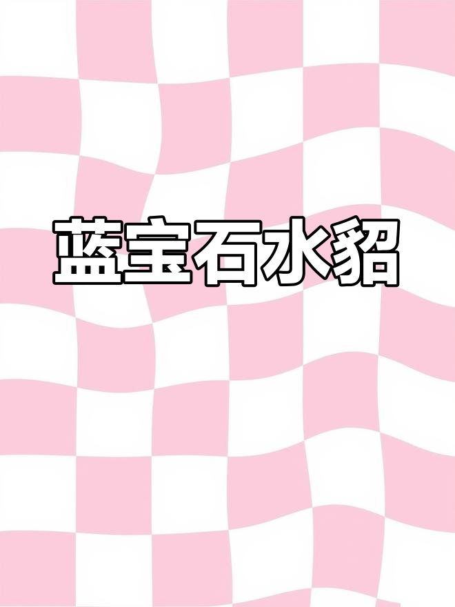 蓝宝石本色天鹅绒水貂,品质之选