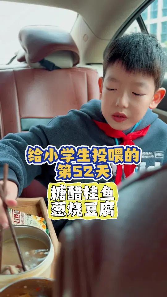 开学季,给小学生投喂第二期第52集!|今日食谱:糖醋桂鱼、葱烧豆腐、番茄炒花菜、蒸鸡!美食