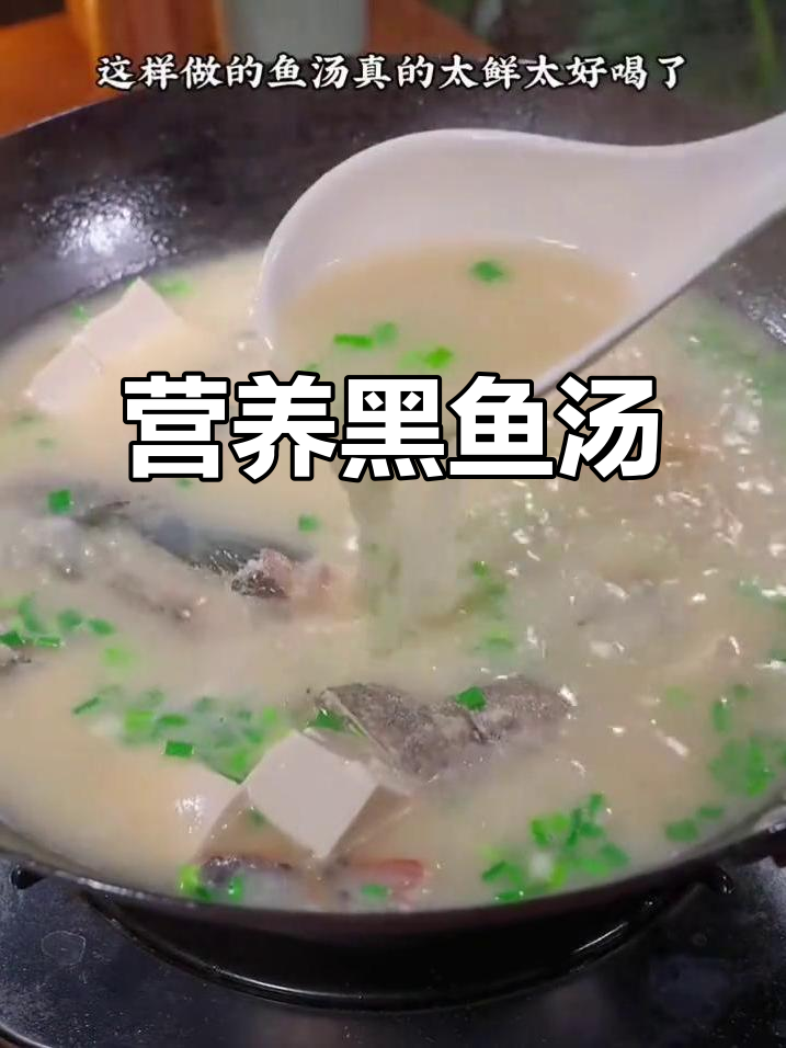黑鱼汤,营养满满又美味,试试这种做法