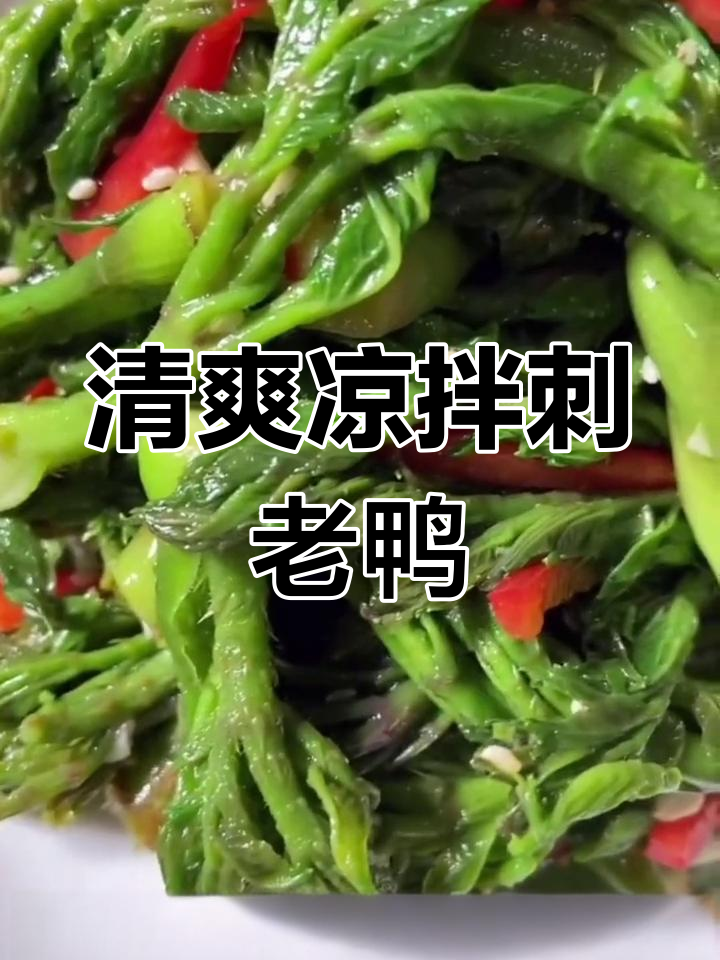 凉拌刺老鸭,鲜美野菜做法