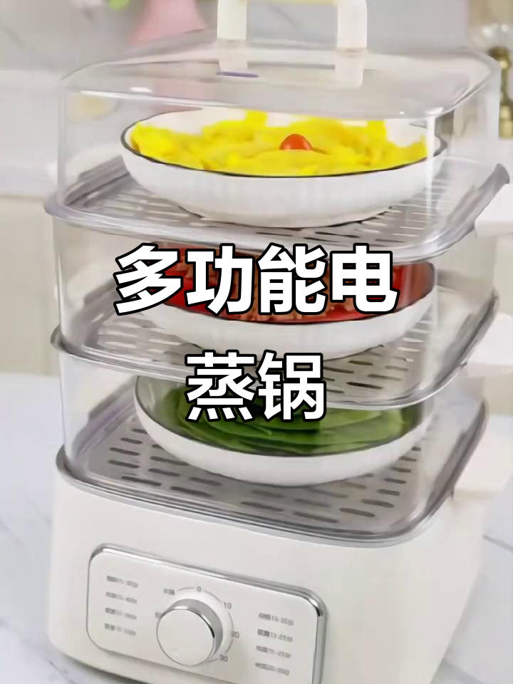 苏泊尔电蒸锅，三层设计一锅搞定蒸煮炖汤