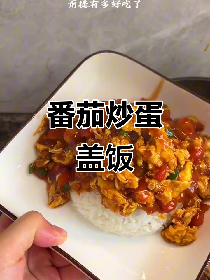 西红柿鸡蛋盖饭,简单又美味,吃上一口停不下来