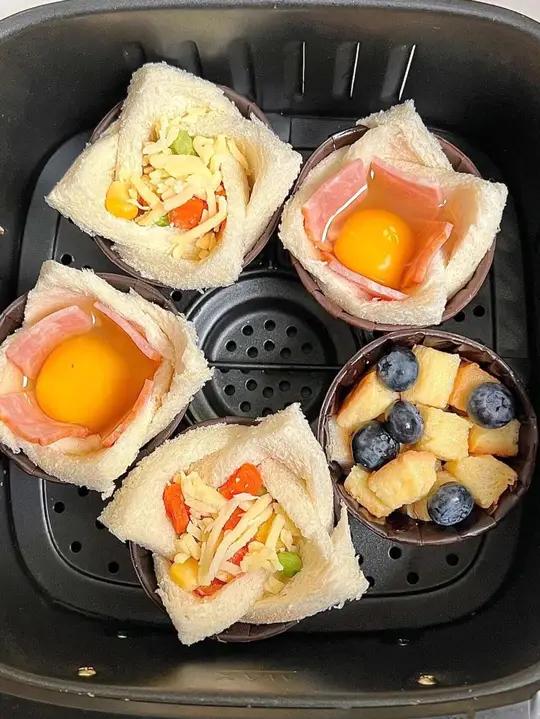 如果有空气炸锅一定要试试!有吐司就能做!