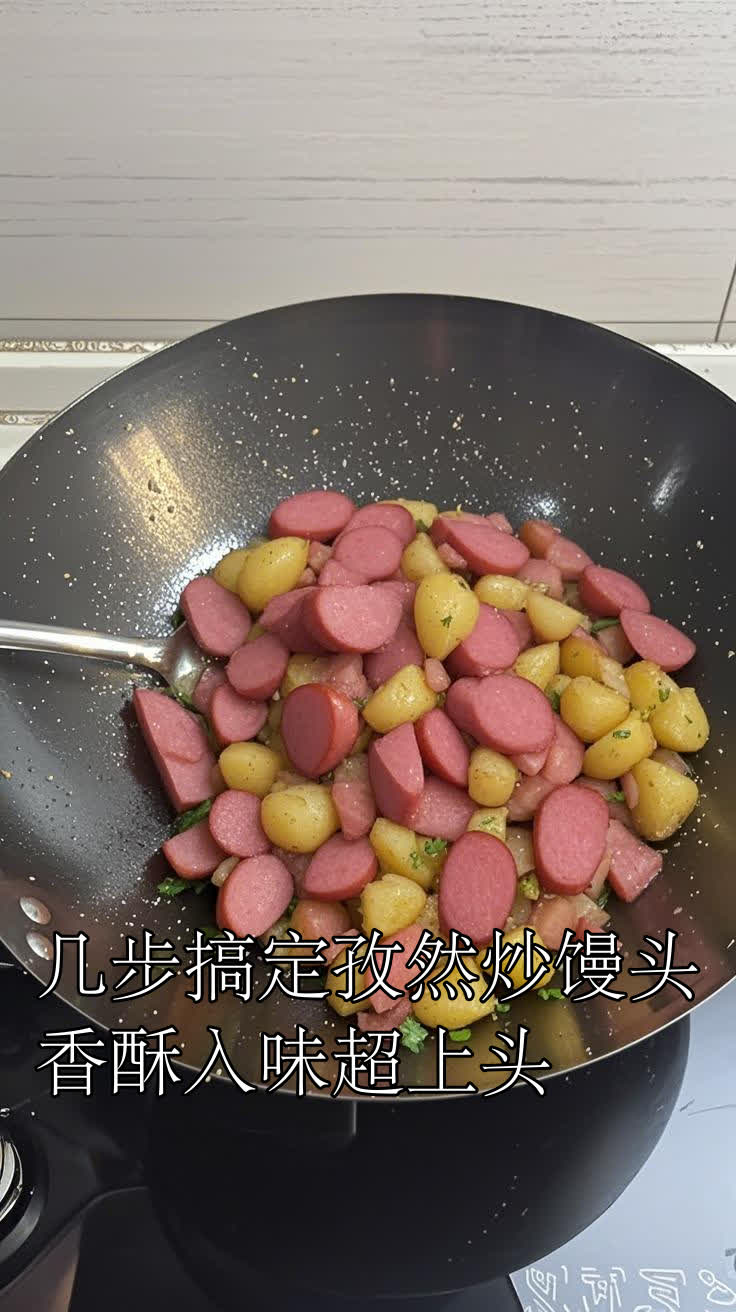 几步搞定孜然炒馒头,香酥入味超上头