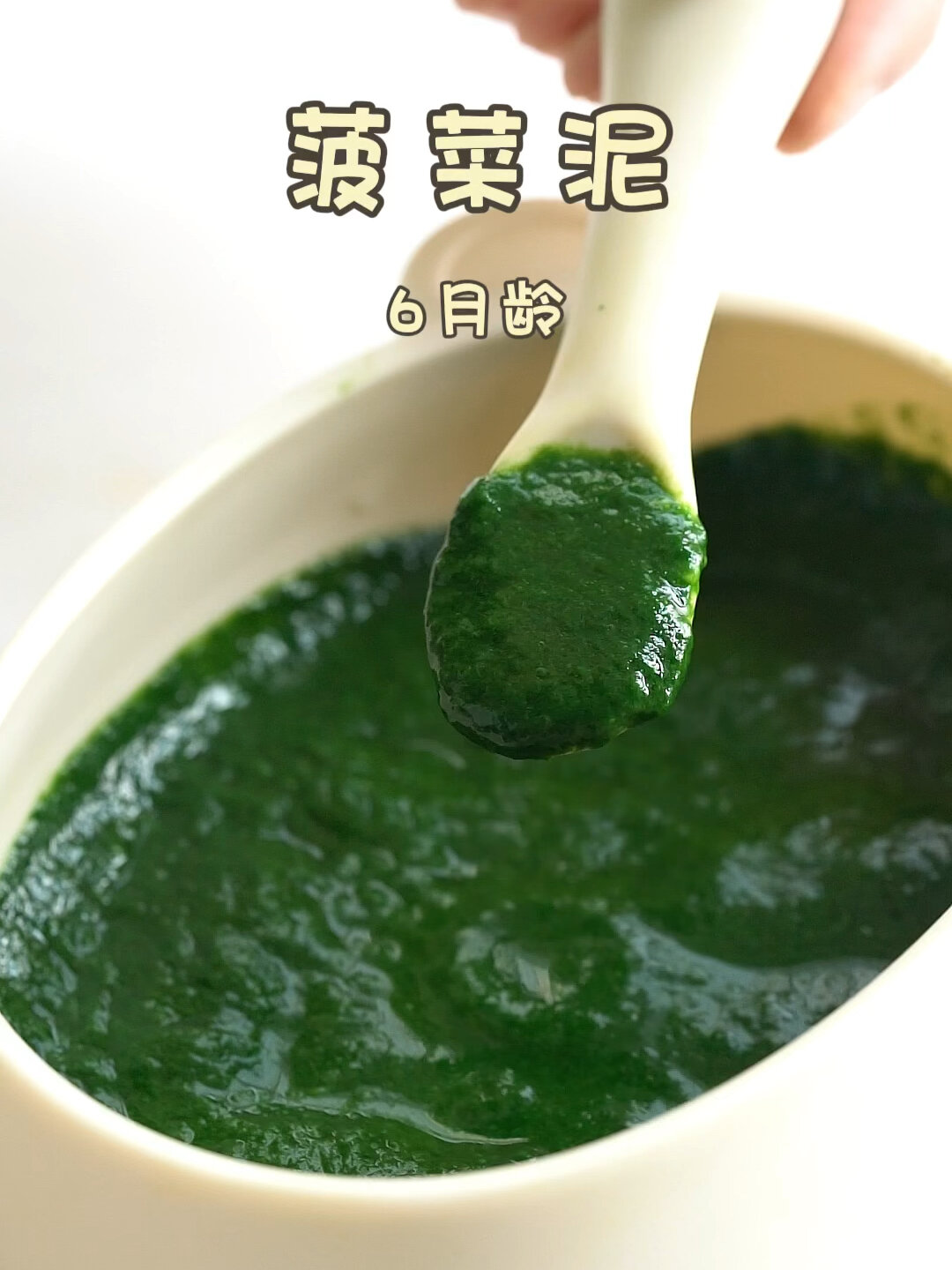 6m+|菠菜泥宝宝第一口绿叶菜补铁营养