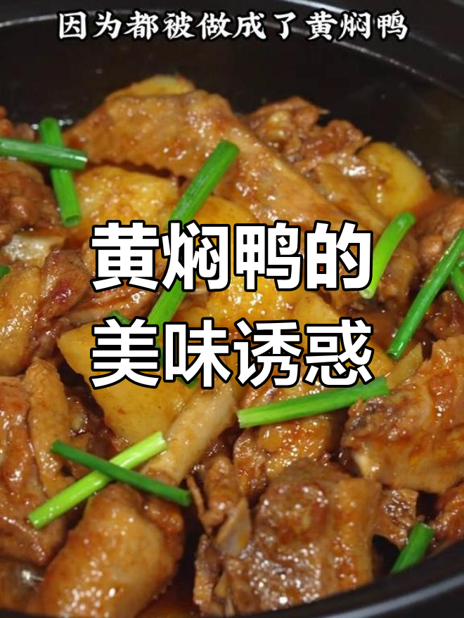 广东鸭肉香气扑鼻,黄焖做法简单又美味,拌饭绝佳!