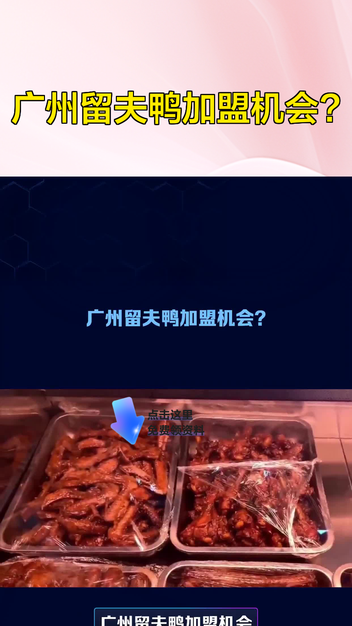 广州留夫鸭加盟机会?