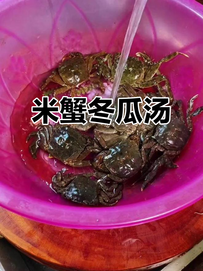 夏日必备!米蟹东瓜汤,清爽又美味