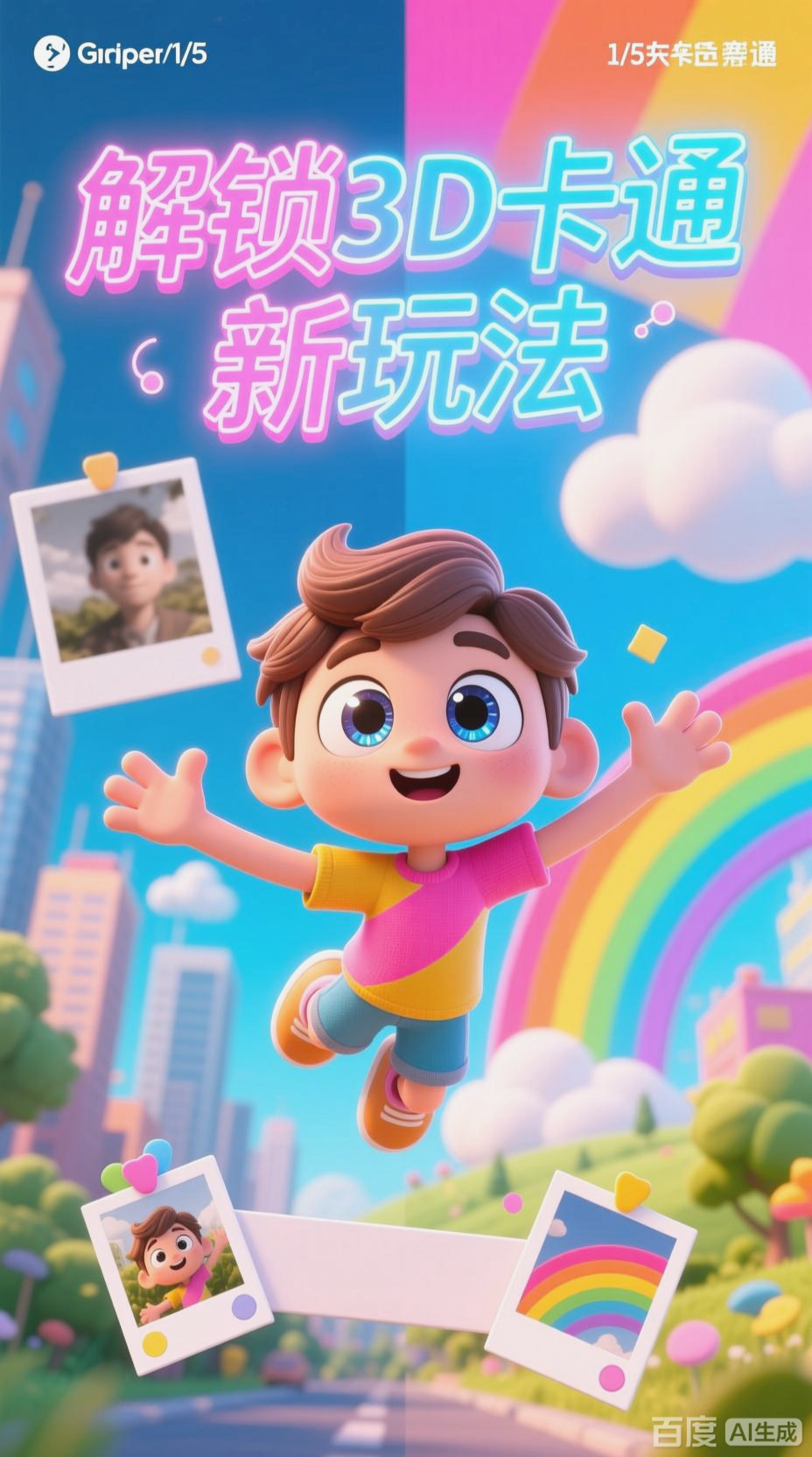3D卡通照片展示