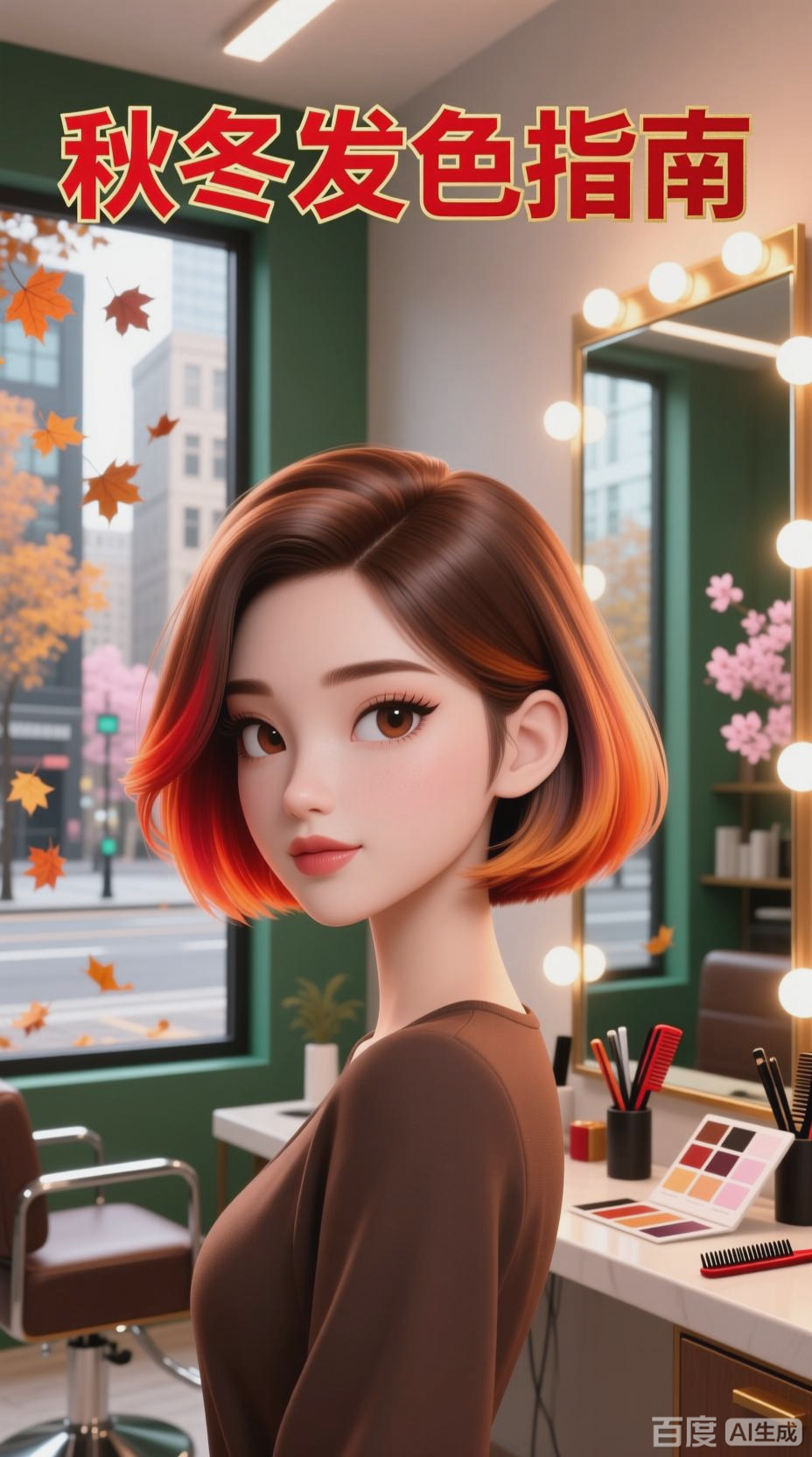 秋冬烫染发色选择指南
