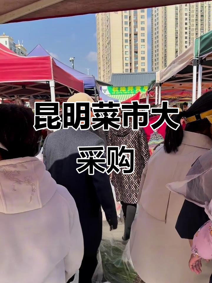 昆明菜市场太疯狂,我居然买了这么多!