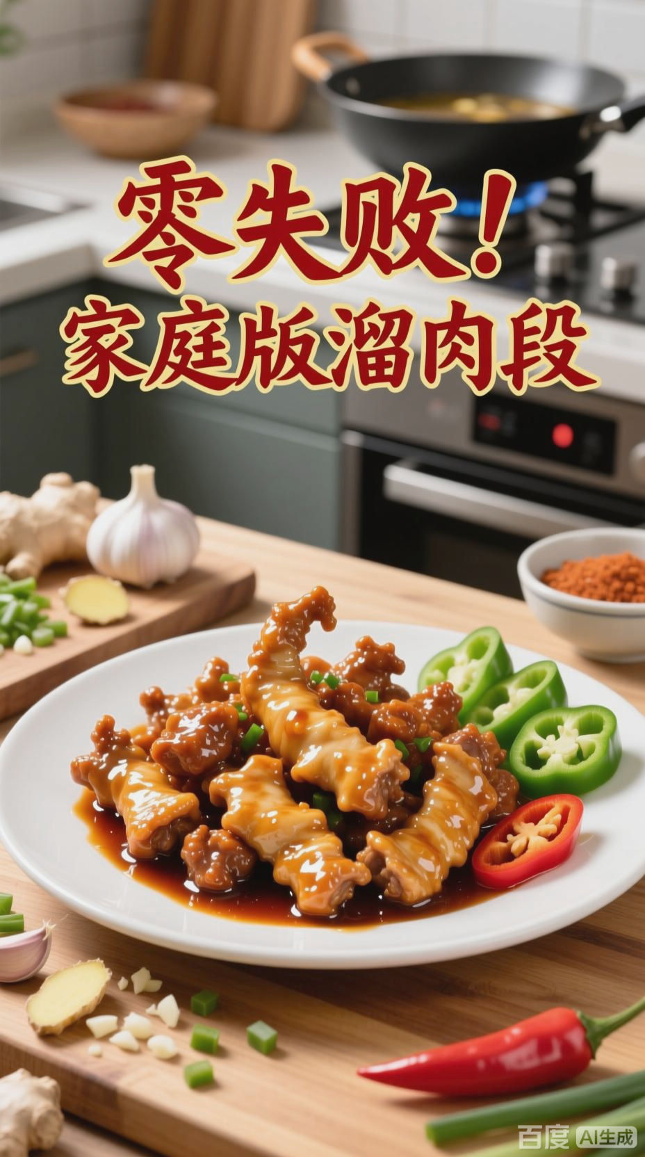 家庭版溜肉段制作教程