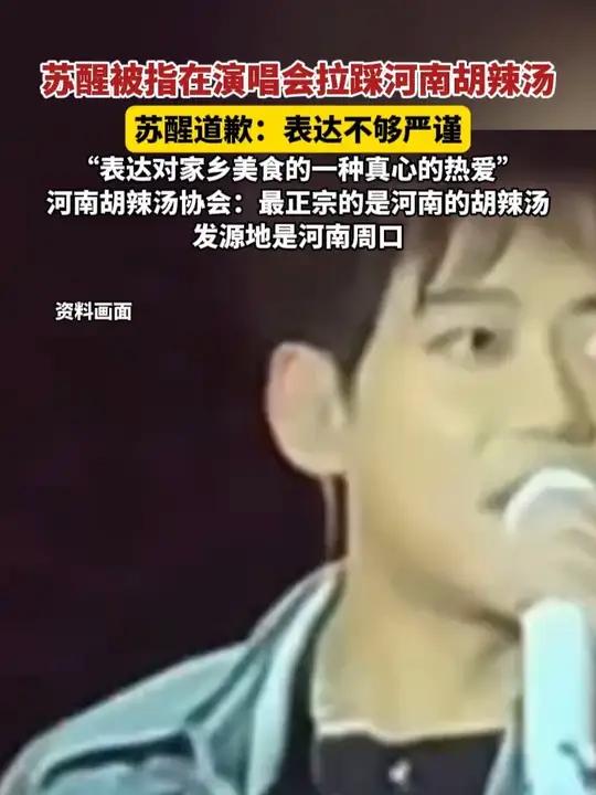 苏醒道歉:表达不够严谨。“表达对家乡美食的一种真心的热爱”,河南胡辣汤协会:最正宗的是河南
