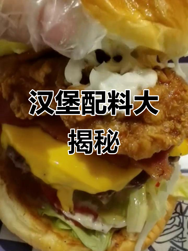汉堡迷最爱加什么配料?鸡腿、香肠统统来!