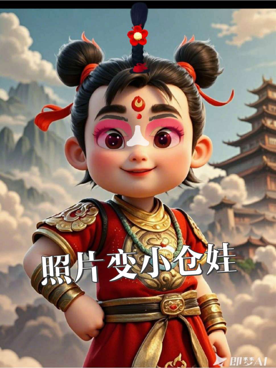 照片变小仓娃 拍个特效吧 我是小哪吒 小仓娃