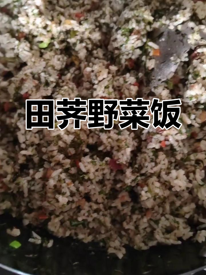 自制家常田荠野菜饭,简单又美味
