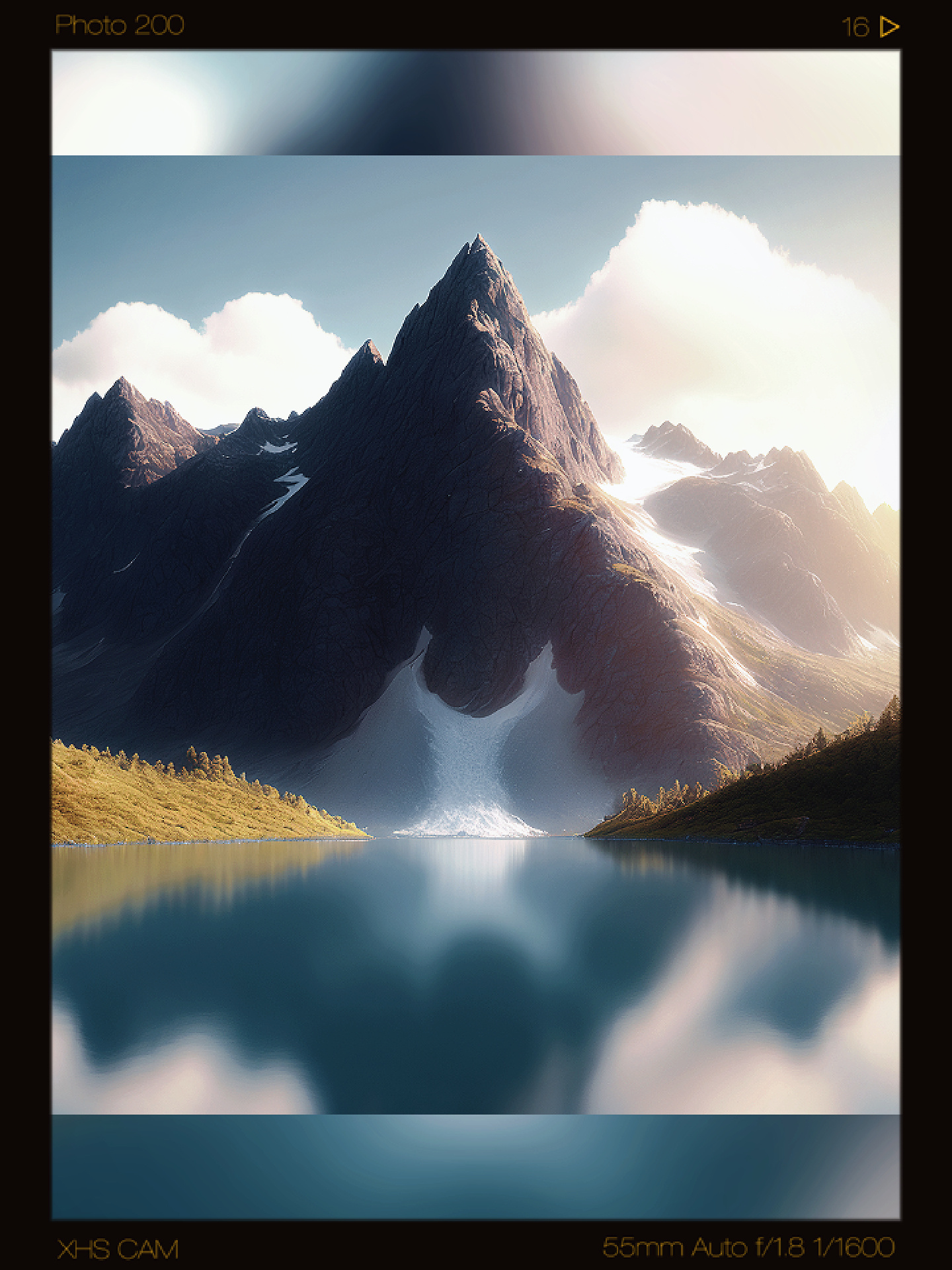 国画山水微信头像,招财好运