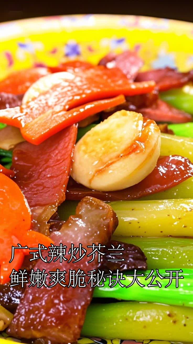广式辣炒芥兰鲜嫩爽脆秘诀大公开