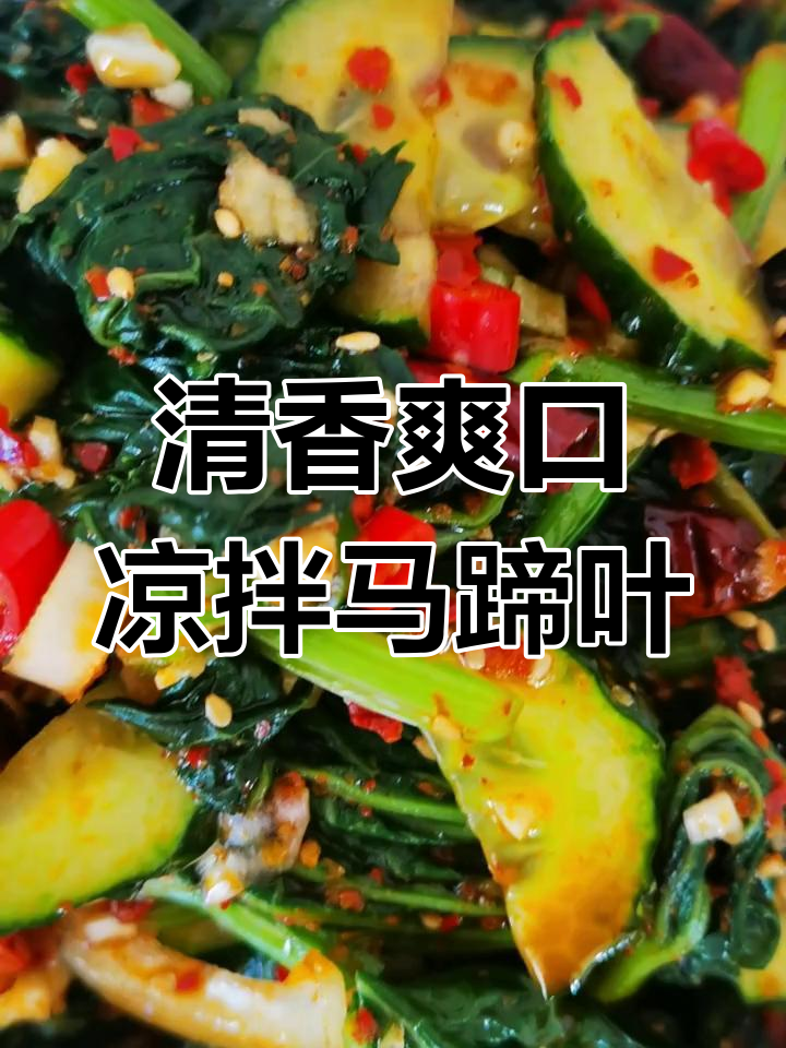 营养又好吃的凉拌马蹄叶,简单几步搞定